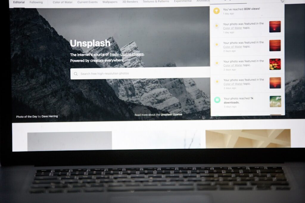 Photo Website layout